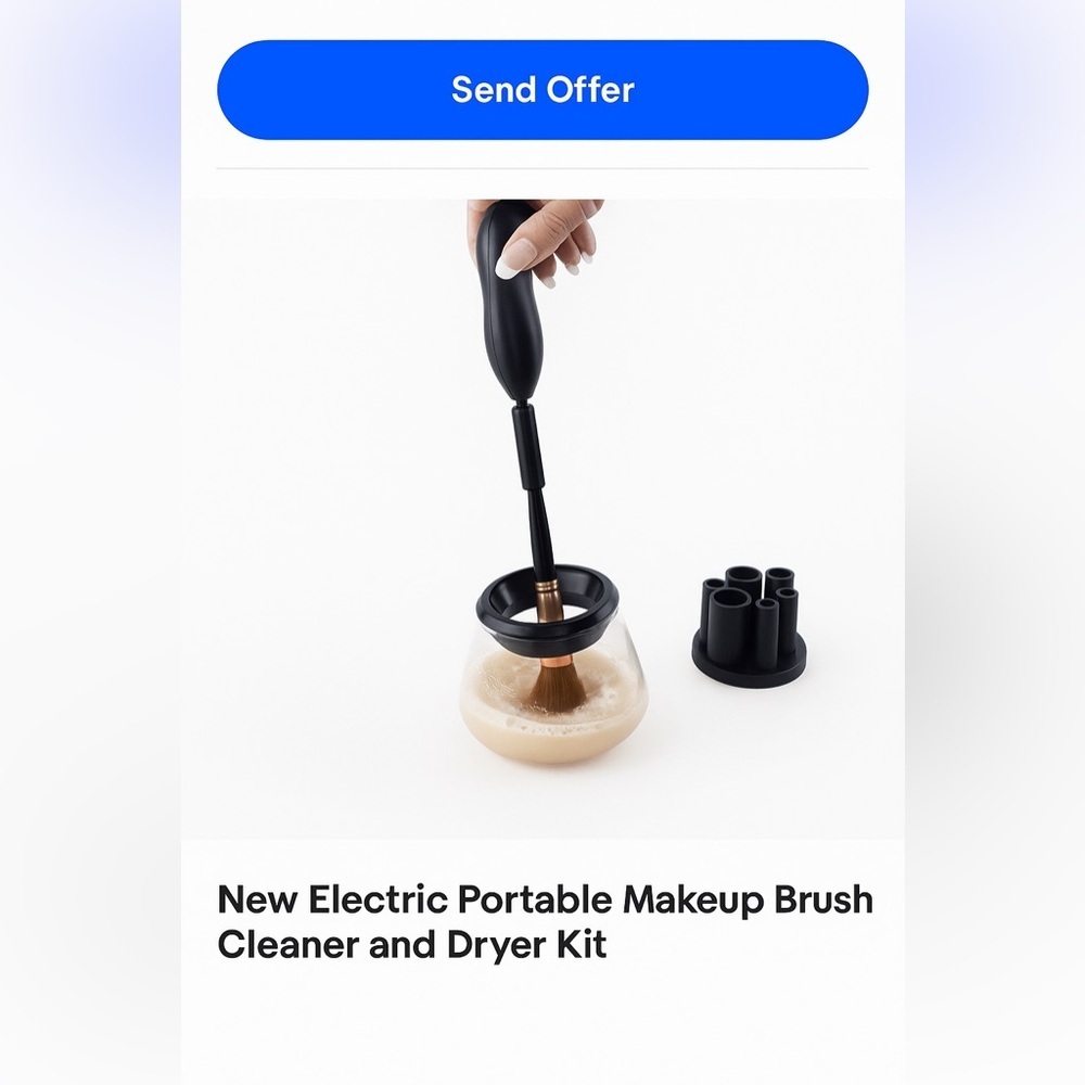 New Electric Portable Makeup Brush Cleaner and Dryer Kit